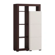 ΒΙΤΡΙΝΑ ARGYLL 1K1V OP 138 CASHMERE ΜΕ DARK TAILOR OAK ΧΡΩΜΑ 77x35x138εκ