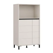 ΒΙΤΡΙΝΑ MARRON 2K2V POP 135 CASHMERE-ΜΑΥΡΟ ΜΑΤ 74x40x135εκ