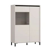 ΒΙΤΡΙΝΑ MARRON 2K VS1 135 CASHMERE-ΜΑΥΡΟ ΜΑΤ 93x40x135εκ