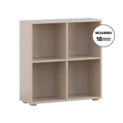 ΒΙΒΛΙΟΘΗΚΗ-ΡΑΦΙΕΡΑ Fylliana Smart 4P 18 CASHMERE ΧΡΩΜΑ 74x29x76εκ