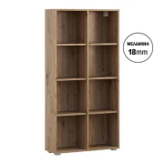 ΒΙΒΛΙΟΘΗΚΗ-ΡΑΦΙΕΡΑ Fylliana Smart 8P 18 ARTISAN ΧΡΩΜΑ 74x29x146εκ