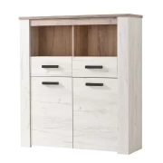 Βιτρίνα Kent POP 2F Grey oak/White oak