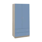 Ντουλάπα Smile Grey oak/Σιελ