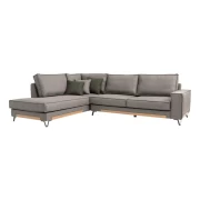 ΚΑΝΑΠΕΣ Fylliana Loftio ΑΡΙΣΤΕΡΗ ΓΩΝΙΑ ΚΑΦΕ ΧΡΩΜΑ 280x220x95εκ