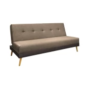 ΚΑΝΑΠΕΣ-ΚΡΕΒΑΤΙ Fylliana Napster CAPPUCCINO ΥΦΑΣΜΑ ΜΕ ΚΑΦΕ ΡΙΓΑ 180x80x95εκ
