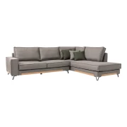 ΚΑΝΑΠΕΣ Fylliana Loftio ΔΕΞΙΑ ΓΩΝΙΑ ΚΑΦΕ ΧΡΩΜΑ 280x220x95εκ
