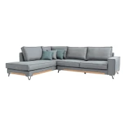ΚΑΝΑΠΕΣ Fylliana Loftio ΑΡΙΣΤΕΡΗ ΓΩΝΙΑ ΓΚΡΙ ΧΡΩΜΑ 280x220x95εκ