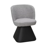 ΠΕΡΙΣΤΡΕΦΟΜΕΝΗ ΠΟΛΥΘΡΟΝΑ Fylliana FL24137 ΓΚΡΙ-ΜΑΥΡΟ ΧΡΩΜΑ 58x60x79εκ