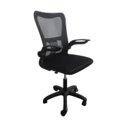 ΚΑΡΕΚΛΑ ΓΡΑΦΕΙΟΥ Fylliana FL611 ΜΑΥΡΟ ΧΡΩΜΑ 57x54x106εκ