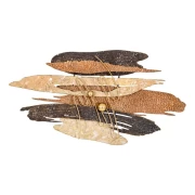 ΜΕΤΑΛΛΙΚΟ ΔΙΑΚΟΣΜΗΤΙΚΟ ΤΟΙΧΟΥ Fylliana FL0673 ΚΑΦΕ-ΧΡΥΣΟ-ΜΠΕΖ ΧΡΩΜΑ 86x6x47εκ