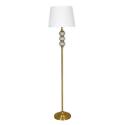 ΛΑΜΠΑ ΔΑΠΕΔΟΥ Fylliana FL25011 ΜΕΤΑΛΛΟ-ΓΥΑΛΙ ΧΡΥΣΟ-ΕΚΡΟΥ/ΜΠΕΖ ΧΡΩΜΑ Ε27 31x150εκ