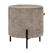 ΣΤΡΟΓΓΥΛΟ ΣΚΑΜΠΟ Fylliana New Lux ΓΚΡΙ ΧΡΩΜΑ 33x33x38εκ