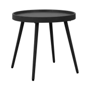 ΤΡΑΠΕΖΑΚΙ ΚΗΠΟΥ Fylliana Solin ΑΠΟ ΠΟΛΥΠΡΟΠΥΛΕΝΙΟ (PP) ΜΑΥΡΟ ΧΡΩΜΑ 49x49x46εκ