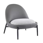 ΠΟΛΥΘΡΟΝΑ Fylliana FL829 ΓΚΡΙ ΥΦΑΣΜΑ ΜΕ ΜΕΤΑΛΛΙΚΑ ΠΟΔΙΑ 74x84x80εκ