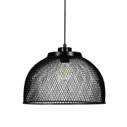 ΜΟΝΟΦΩΤΟ ΜΕΤΑΛΛΙΚΟ ΦΩΤΙΣΤΙΚΟ ΟΡΟΦΗΣ Fylliana ΜΕ ΚΑΠΕΛΟ ΠΛΕΓΜΑ ΜΑΥΡΟ ΧΡΩΜΑ 35x20εκ Ε27