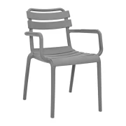 ΚΑΡΕΚΛΑ ΚΗΠΟΥ ΑΠΟ ΠΟΛΥΠΡΟΠΥΛΕΝΙΟ Fylliana Olivia ΜΕ UV ΠΡΟΣΤΑΣΙΑ ΣΚΟΥΡΟ ΓΚΡΙ ΧΡΩΜΑ 43x58x81εκ