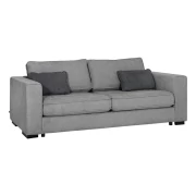 ΤΡΙΘΕΣΙΟΣ ΚΑΝΑΠΕΣ Huelva ΓΚΡΙ ΥΦΑΣΜΑ 231x93x86εκ