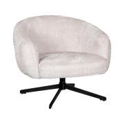 ΠΕΡΙΣΤΡΕΦΟΜΕΝΗ ΠΟΛΥΘΡΟΝΑ Fylliana Malena ΚΡΕΜ ΥΦΑΣΜΑ 73x84x68εκ