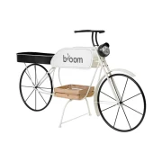 ΜΕΤΑΛΛΙΚΟ ΔΙΑΚΟΣΜΗΤΙΚΟ RETRO ΜΟΤΟΣΥΚΛΕΤΑ Fylliana Bloom ΛΕΥΚΟ-ΜΑΥΡΟ ΧΡΩΜΑ 188x57x103εκ