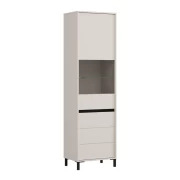ΒΙΤΡΙΝΑ MARRON 1K VS1 193 CASHMERE-ΜΑΥΡΟ ΜΑΤ 55x40x193εκ