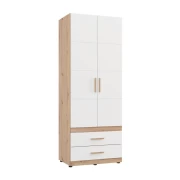 ΝΤΟΥΛΑΠΑ DILLON 2K2F h207 ARTISAN OAK-ΛΕΥΚΟ 79x52x208εκ