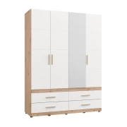 ΝΤΟΥΛΑΠΑ DILLON 4K4F1O h207 ARTISAN OAK-ΛΕΥΚΟ 155x52x208εκ