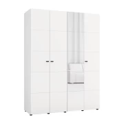 ΝΤΟΥΛΑΠΑ ΜΕ ΚΑΘΡΕΦΤΗ SALAMIS 4K1O h207 ΛΕΥΚΟ ΧΡΩΜΑ 155x52x208εκ