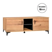 ΕΠΙΠΛΟ ΤΗΛΕΟΡΑΣΗΣ Fylliana Alba ARTISAN OAK-ΜΑΥΡΟ 138x40x47εκ