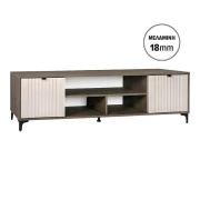 ΕΠΙΠΛΟ ΤΗΛΕΟΡΑΣΗΣ Fylliana Aura 183 2V TOBACCO ΜΕ CASHMERE ΧΡΩΜΑ 183x50x40εκ