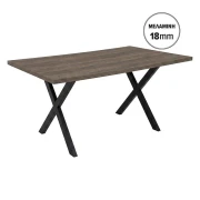 ΤΡΑΠΕΖΙ ΤΡΑΠΕΖΑΡΙΑΣ Fylliana Lumina TOBACCO ΧΡΩΜΑ 160x90x75