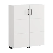 ΠΑΠΟΥΤΣΟΘΗΚΗ ISLAY 91 2K h113 ΛΕΥΚΟ ΧΡΩΜΑ 92x33x113εκ