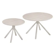 ΣΕΤ 2 ΤΡΑΠΕΖΑΚΙΑ ΣΑΛΟΝΙΟΥ Fylliana Avrian ΜΠΕΖ-CASHMERE ΧΡΩΜΑ 70x45+50x41εκ